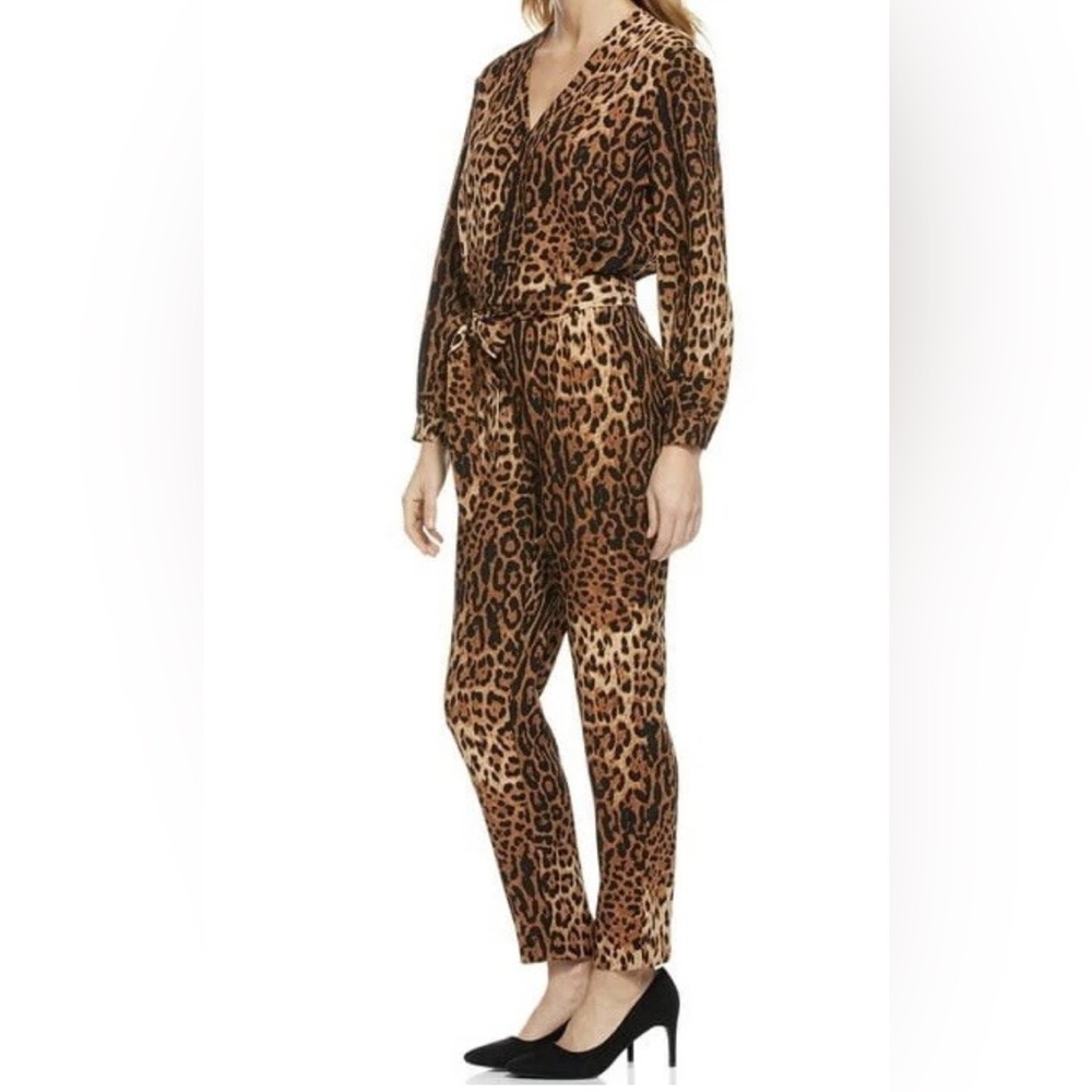 Scoop-Animal Printed Jumpsuit-Women’s Size: XXL (20)-Color: Brown/Black